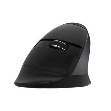 Delux M618Mini DB BT 2.4G 2400DPI Wireless Vertical Mouse (Black)