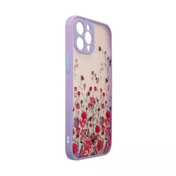 Design Case case for iPhone 12 Pro Max cover with flowers purple