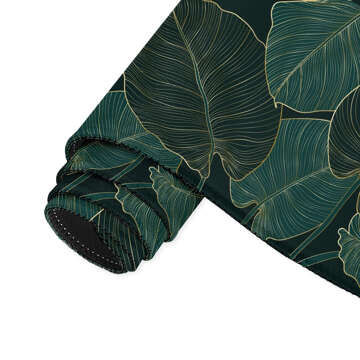 Desk pad for mouse keyboard Anti-slip gaming protective mat XL 80x40 cm Alogy Leaves Big Leaves