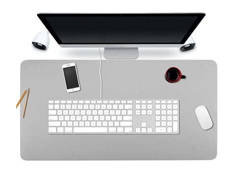 Desk pad table protective mat 90x45cm Gray