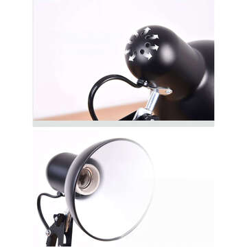 Drawing Desk Lamp Night Lamp E27 LED Lampshade for Desk Adjustable Black