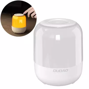 Dudao Bluetooth 5.0 RGB 5W 1200mAh wireless speaker white (Y11S-white)