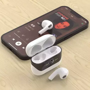 Dudao U15 in-ear TWS headphones with charge status indicator white (U15)