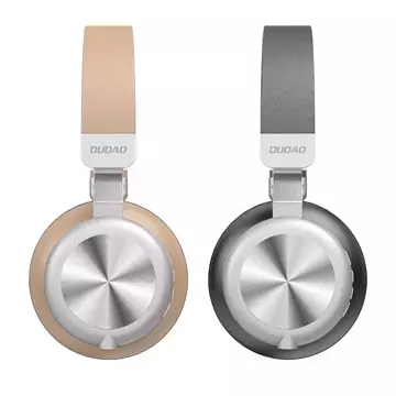 Dudao wireless Bluetooth headphones with micro SD card slot gold (X22 gold)