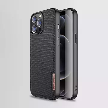 Dux Ducis Fino case cover covered with nylon material iPhone 13 Pro Max gray