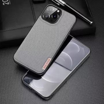 Dux Ducis Fino case cover covered with nylon material iPhone 13 Pro Max gray