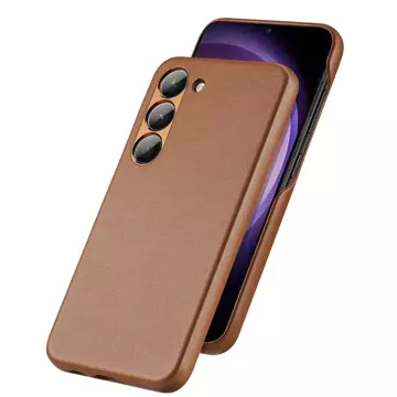 Dux Ducis Grit case for Samsung Galaxy S23 elegant case made of artificial leather MagSafe brown