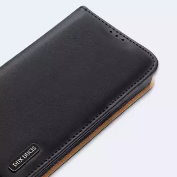 Dux Ducis Hivo Leather Flip Cover Genuine Leather Card &amp; Document Wallet Samsung Galaxy S22 (S22 Plus) Blue