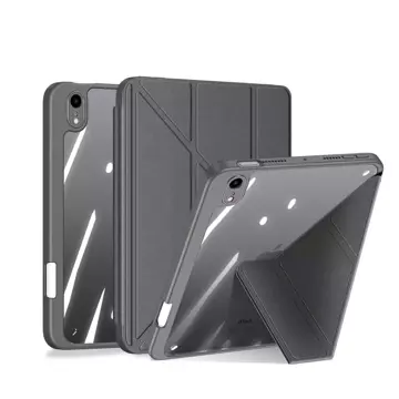 Dux Ducis Magi case for iPad mini 2021 smart cover with stand and compartment for Apple Pencil gray