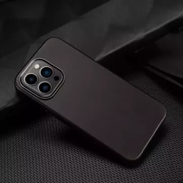 Dux Ducis Naples case for iPhone 13 Pro leather case (MagSafe compatible) dark brown