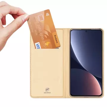 Dux Ducis Skin Pro Case Xiaomi 13 Flip Card Wallet Gold Stand