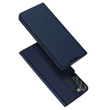 Dux Ducis Skin Pro Flip Leather Protective Case for Samsung Galaxy S22 Plus Navy Blue