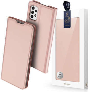 Dux Ducis Skin Pro Leather Flip Protective Case for Samsung Galaxy A53 5G Rose Gold