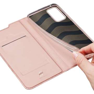 Dux Ducis Skin Pro Leather Protective Flip Case for Samsung Galaxy A53 5G Rose Gold Glass