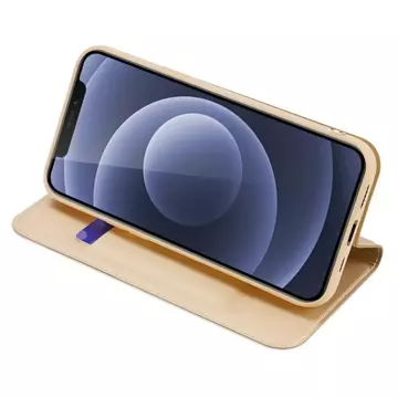 Dux Ducis Skin Pro holster case cover with flip iPhone 13 gold