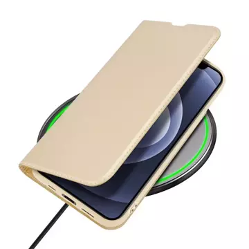 Dux Ducis Skin Pro holster case cover with flip iPhone 13 gold