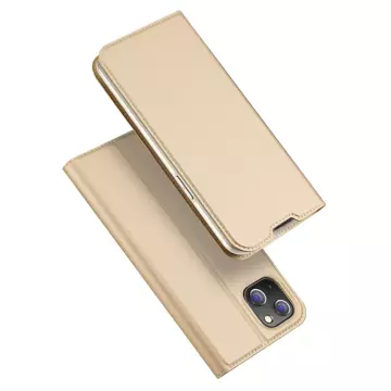 Dux Ducis Skin Pro holster case cover with flip iPhone 14 Plus gold