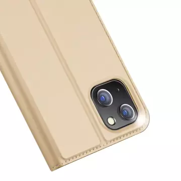 Dux Ducis Skin Pro holster case cover with flip iPhone 14 Plus gold