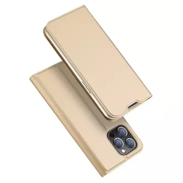 Dux Ducis Skin Pro holster case cover with flip iPhone 14 Pro Max gold