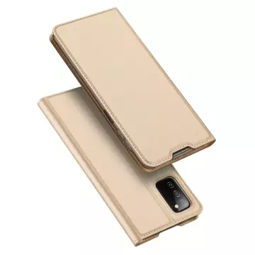 Dux Ducis Skin Pro holster cover with flip cover for Samsung Galaxy A03s gold