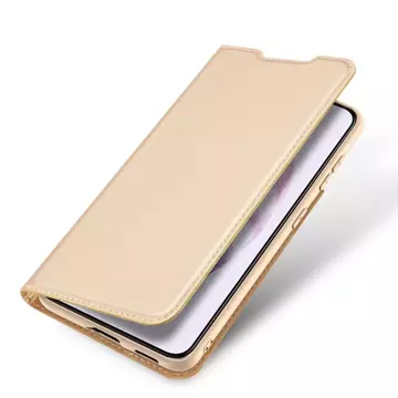 Dux Ducis Skin Pro holster cover with flip cover for Samsung Galaxy S22 gold