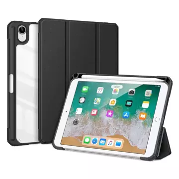 Dux Ducis Toby Rugged Flip Smart Case for iPad mini 2021 with Apple Pencil Holder Black