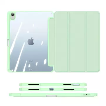 Dux Ducis Toby case iPad 10.9'' 2022 (10 gen.) cover with space for Apple Pencil stylus smart cover stand green