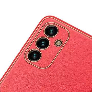 Dux Ducis Yolo elegant case cover made of ecological leather for Samsung Galaxy A13 5G red