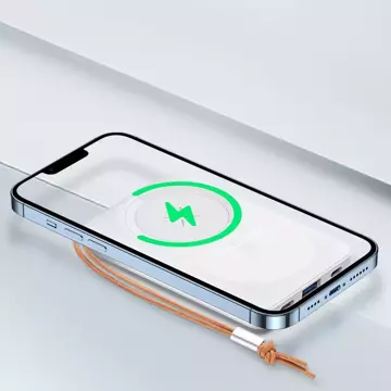 Duzzona magnetic power bank 10000 mAh with wireless charging function (MagSafe, Qi) USB-A / USB-C 22.5W white (W5)