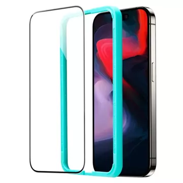 ESR Tempered Glass 2-Pack for Apple iPhone 15 Pro Max Black