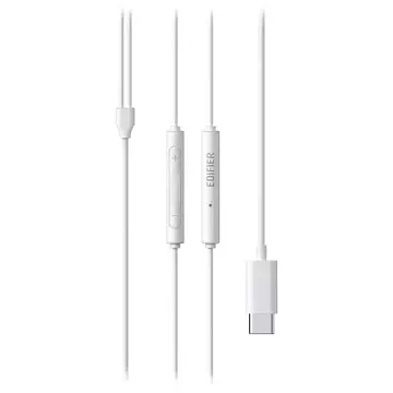 Edifier P180 Plus Wired Earphones, USB-C (White)