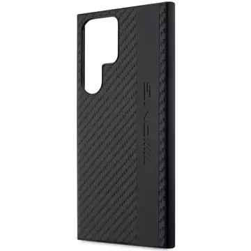 Etui AMG AMHCS23LBLSCA do Samsung Galaxy S23 Ultra S918 czarny/black hardcase Carbon Stripe