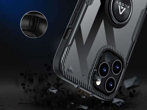 Etui Alogy Ring Holder Armor do Apple iPhone 12 Pro Max czarne