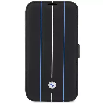 Etui BMW BMBKP14X22RVSK do Apple iPhone 14 Pro Max 6,7" bookcase Leather Stamp Blue Lines