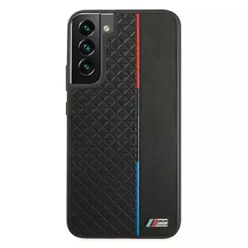 Etui BMW BMHCS22MTRTBK do Galaxy S22  S906 hardcase M Collection Triangles czarny/black