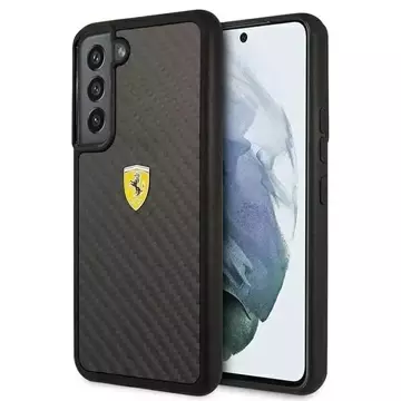 Etui Ferrari FEHCS22MFCAK do Galaxy S22  S906 hardcase On Track Real Carbon czarny/black