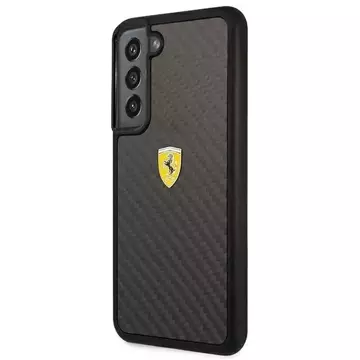 Etui Ferrari FEHCS22MFCAK do Galaxy S22  S906 hardcase On Track Real Carbon czarny/black