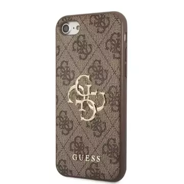 Etui Guess GUHCI84GMGBR do Apple iPhone 7/8 SE 2020 / SE 2022 brązowy/brown hardcase 4G Big Metal Logo