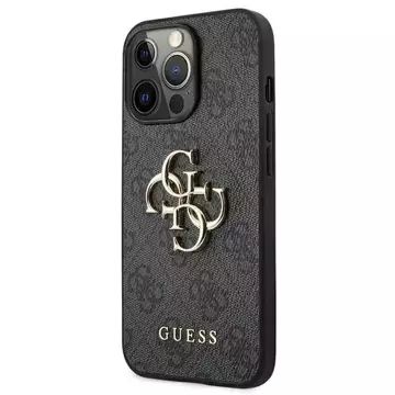 Etui Guess GUHCP13L4GMGGR do Apple iPhone 13 Pro / 13 6,1" szary/grey hardcase 4G Big Metal Logo