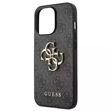 Etui Guess GUHCP13L4GMGGR do Apple iPhone 13 Pro / 13 6,1" szary/grey hardcase 4G Big Metal Logo