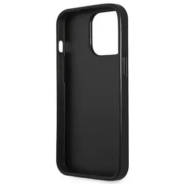 Etui Guess GUHCP13LPSATLK do Apple iPhone 13 Pro / 13 6,1" czarny/black hardcase SaffianoTriangle Logo