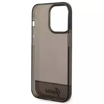 Etui Guess GUHCP14LHGCOK do Apple iPhone 14 Pro 6,1" czarny/black hardcase Translucent