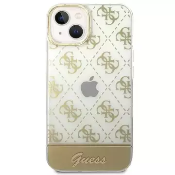 Etui Guess GUHCP14MHG4MHG do Apple iPhone 14 Plus 6,7" złoty/gold hardcase 4G Pattern Script