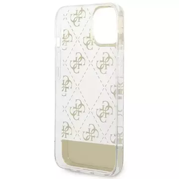 Etui Guess GUHCP14MHG4MHG do Apple iPhone 14 Plus 6,7" złoty/gold hardcase 4G Pattern Script