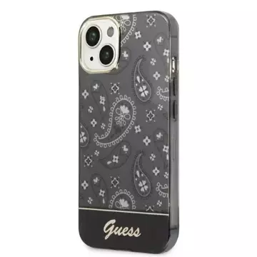 "Etui Guess GUHCP14MHGBNHK do Apple iPhone 14 Plus 6,7\" czarny/black hardcase Bandana Paisley"