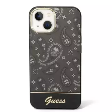 "Etui Guess GUHCP14MHGBNHK do Apple iPhone 14 Plus 6,7\" czarny/black hardcase Bandana Paisley"