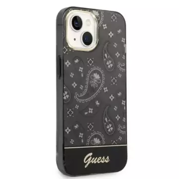 "Etui Guess GUHCP14MHGBNHK do Apple iPhone 14 Plus 6,7\" czarny/black hardcase Bandana Paisley"