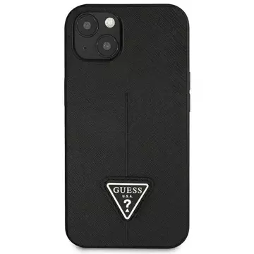 Etui Guess GUHCP14MPSATLK do Apple iPhone 14 Plus 6,7" czarny/black hardcase SaffianoTriangle Logo