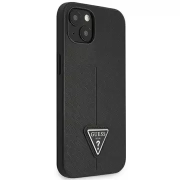 Etui Guess GUHCP14MPSATLK do Apple iPhone 14 Plus 6,7" czarny/black hardcase SaffianoTriangle Logo