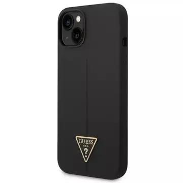 Etui Guess GUHCP14MSLTGK do Apple iPhone 14 Plus 6,7" czarny/black hardcase Silicone Triangle